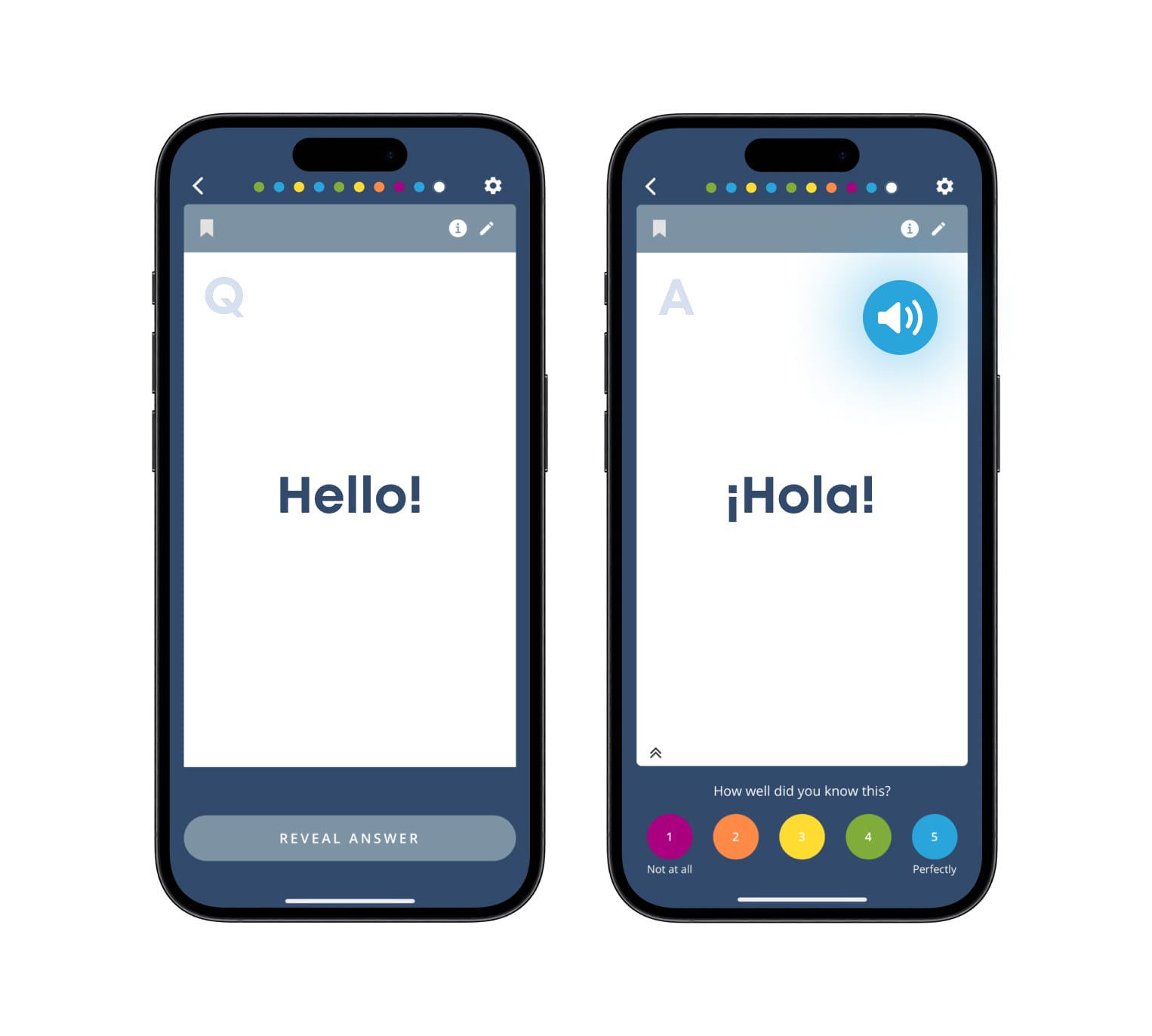 Brainscape Mobile Spanish Flashcards with Audio